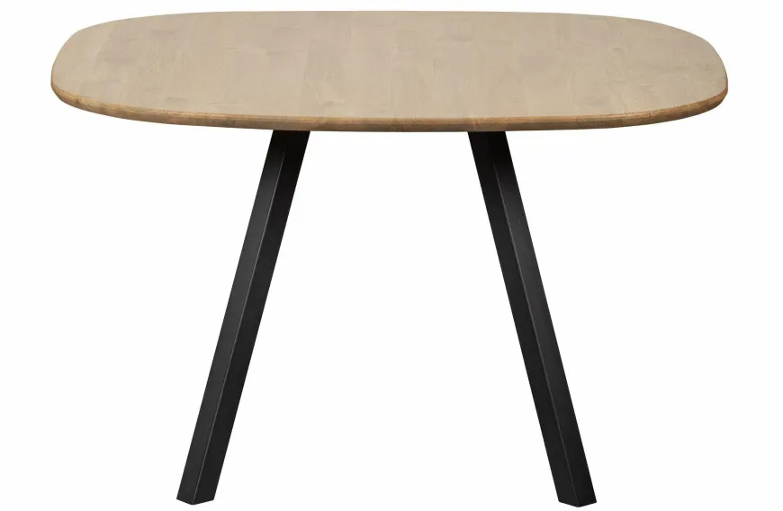 Woood Combi-tablo: Organisch Eiken 130x130 & 2-standen Poot Vierk