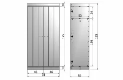 Woood Connect - 2 Drs - Strokendeur Wit [fsc]