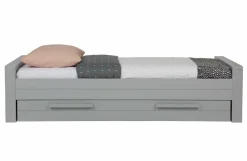Woood Dennis Bed 90x200 Cm Grenen Betongrijs Geborsteld [fsc]