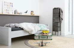Woood Dennis Bed 90x200 Cm Grenen Betongrijs Geborsteld [fsc]