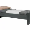 Woood Dennis Bed 90x200 Cm Grenen Steel Grey Geborsteld [fsc]