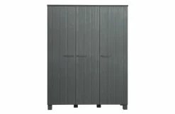 Woood Dennis 3-deurs Kast Grenen Steel Grey Geborsteld [fsc]