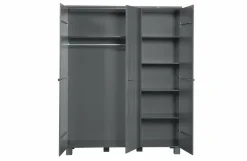 Woood Dennis 3-deurs Kast Grenen Steel Grey Geborsteld [fsc]