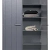 Woood Dennis Kast Grenen Steel Grey Geborsteld [fsc]