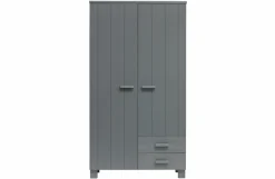 Woood Dennis Kast Met Laden Grenen Steel Grey Geborsteld [fsc]