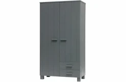 Woood Dennis Kast Met Laden Grenen Steel Grey Geborsteld [fsc]