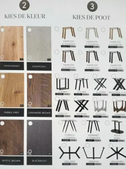 Woood Eettafel Tablo Vierkant met vele mogelijkheden