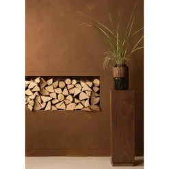 Woood Enid Plantenstandaard Hout Walnoot