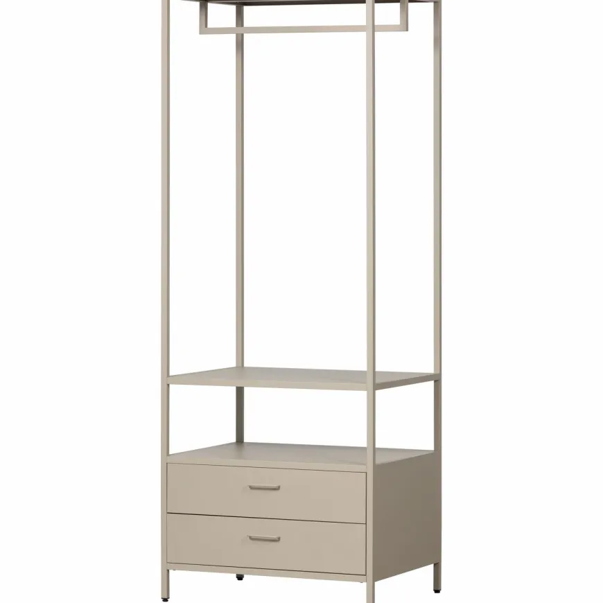 Woood Ferris open kledingkast 70 cm metaal zand