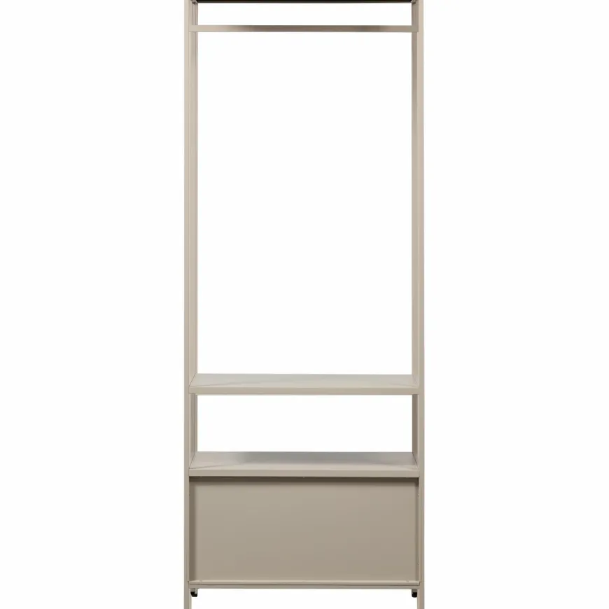 Woood Ferris open kledingkast 70 cm metaal zand