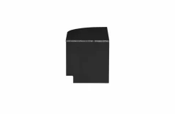 Woood Finca Tv Meubel Rond Links 78 Cm Grenen Zwart [fsc]