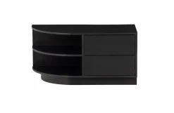 Woood Finca Tv Meubel Rond Links 78 Cm Grenen Zwart [fsc]