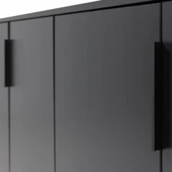 Woood Gunnar Dressoir 200 Cm Grenen Matzwart [fsc]