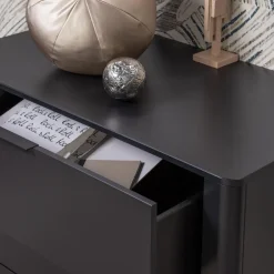 Woood Gunnar Ladekast Grenen Matzwart [fsc]