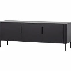 Woood Gunnar tv meubel 154 cm grenen matzwart [fsc]