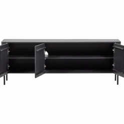 Woood Gunnar tv meubel 154 cm grenen matzwart [fsc]