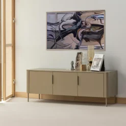 Woood Gunnar tv meubel 154 cm grenen mud [fsc]