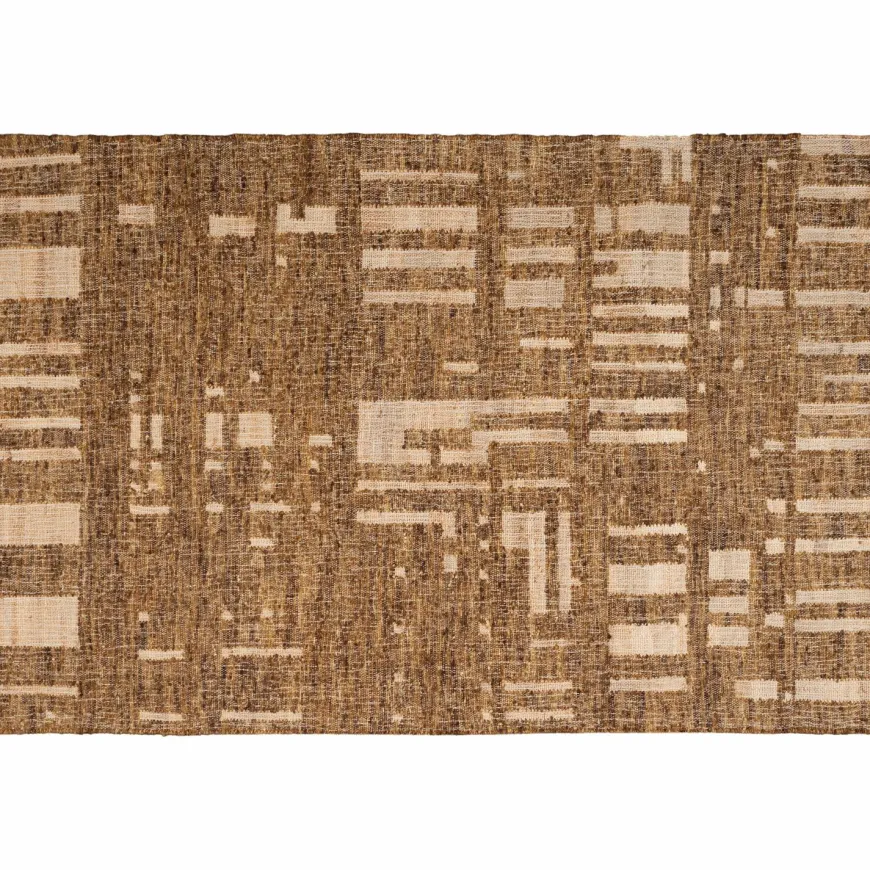 Woood Ian handgeweven vloerkleed wol/katoen bruin 170x240cm
