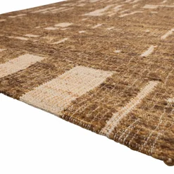 Woood Ian handgeweven vloerkleed wol/katoen bruin 170x240cm