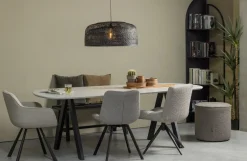 Woood Imme Bankje Hout Zwart 110cm