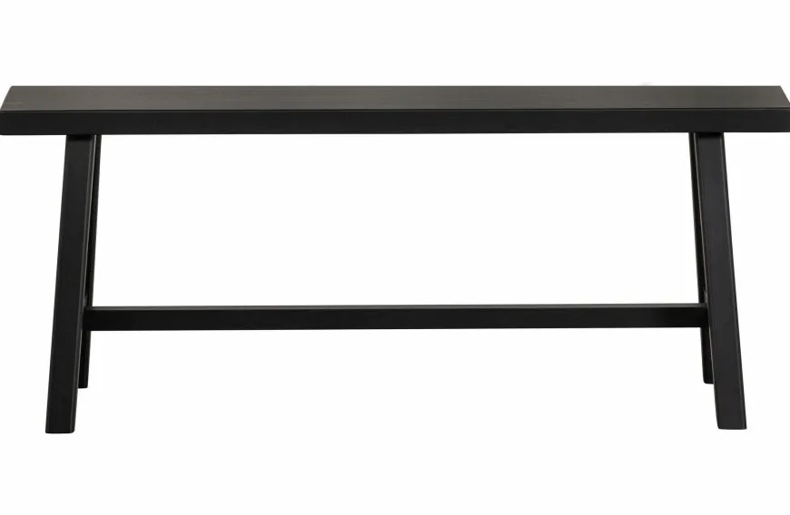 Woood Imme Bankje Hout Zwart 110cm