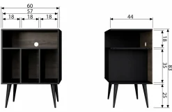 Woood James Kastje Noten/zwart [fsc]