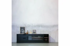 Woood James Tv-meubel Noten/zwart [fsc]