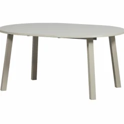 Woood Janne uitschuifbare eettafel rond eiken dakargrau [fsc]