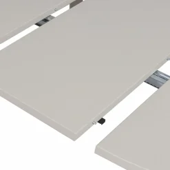 Woood Janne uitschuifbare eettafel rond eiken dakargrau [fsc]