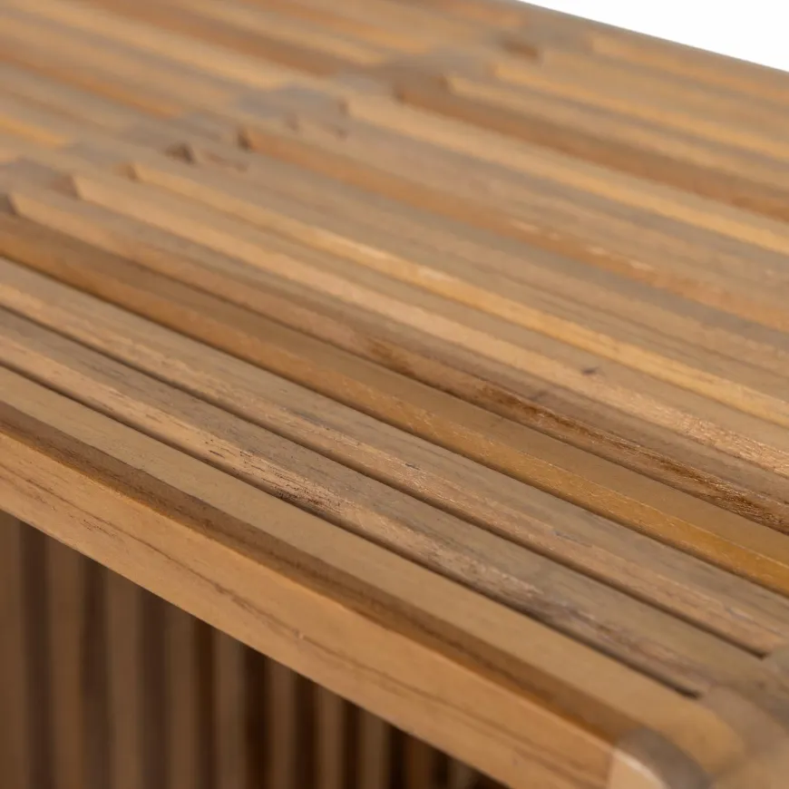 Woood Jasmijn Bijzettafel Recycled Teak Naturel - Set Van 2