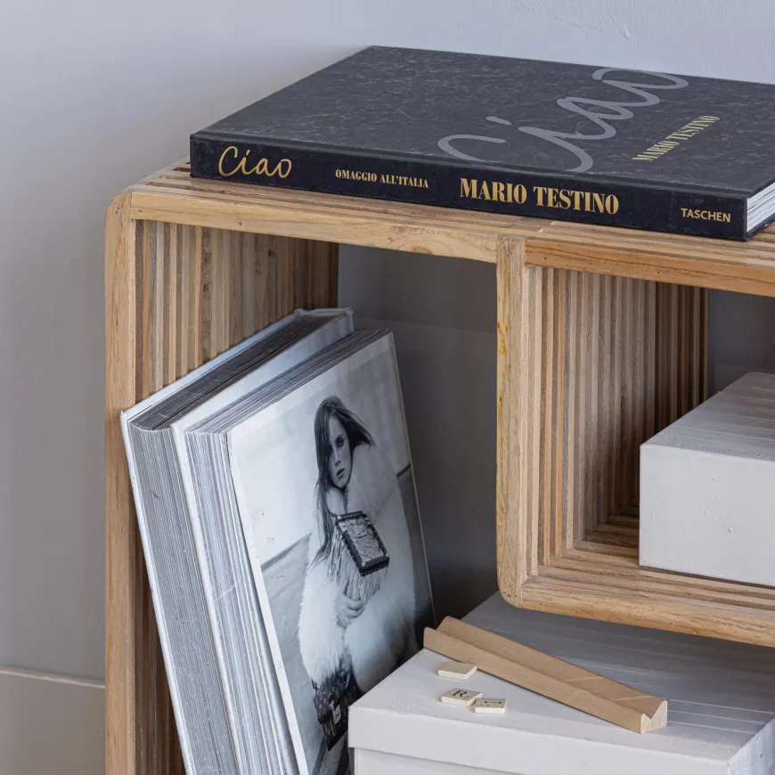 Woood Jasmijn Sidetable Recycled Teak Naturel