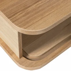Woood Jena hangend nachtkastje links/rechts hout naturel