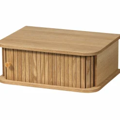 Woood Jena hangend nachtkastje links/rechts hout naturel