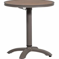 Woood Jeppe hoogte verstelbare bartafel tuin aluminium bruin/grijs