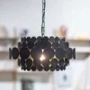 Woood Kaki Hanglamp Metaal Zwart
