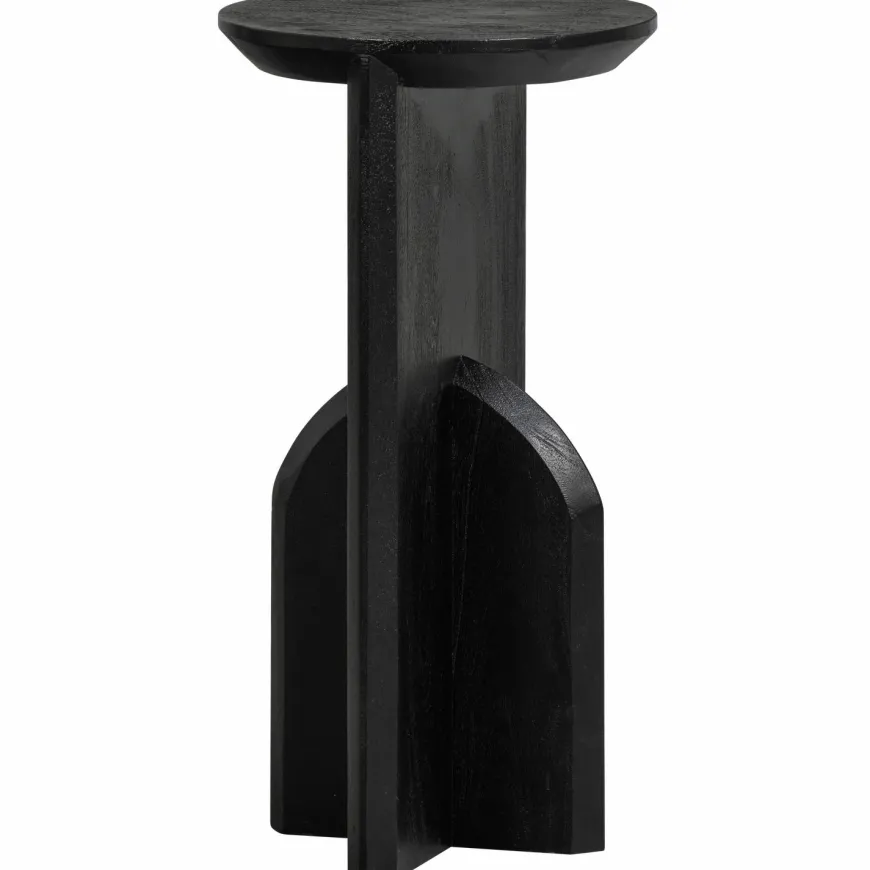 Woood KIONI smalle bijzettafel acacia hout zwart