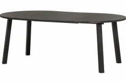 Woood Lange Jan Uitschuifbare Eettafel Rond Eiken Blacknight [fsc]