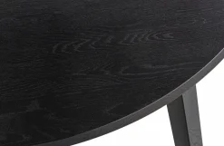 Woood Lange Jan Uitschuifbare Eettafel Rond Eiken Blacknight [fsc]