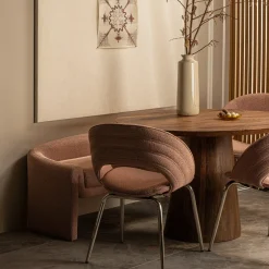 Woood Limit eetkamertafel rond mango hout walnoot ø130cm