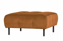 Woood Lloyd Hocker Gewassen Fluweel Cinnamon