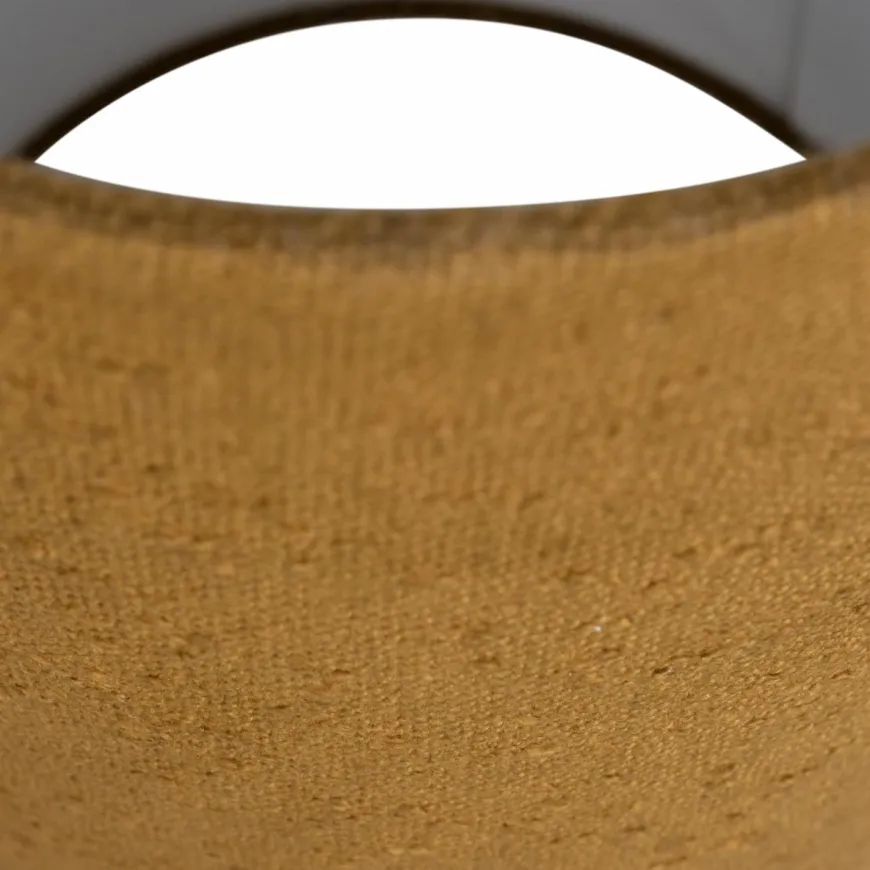 Woood LOFT vloerlamp metaal/boucle tapenade 130xO30CM