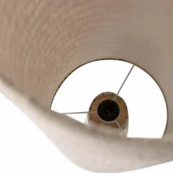 Woood Loft vloerlamp metaal/boucle naturel met strepen 130xo30cm