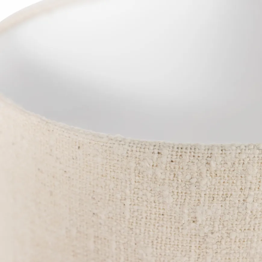 Woood Loft vloerlamp metaal/bouclé naturel 130xø30cm