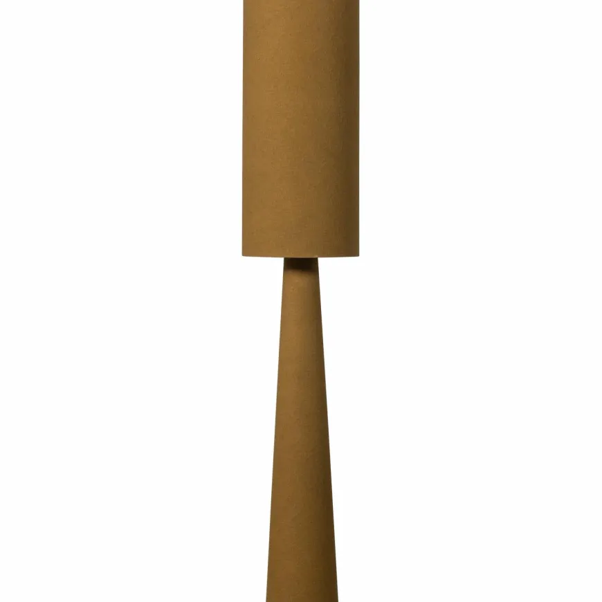 Woood Loft vloerlamp xl metaal/boucle tapenade 187xo35cm