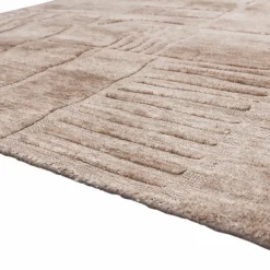 Woood Lovi vloerkleed polyester/katoen taupe 170x240cm