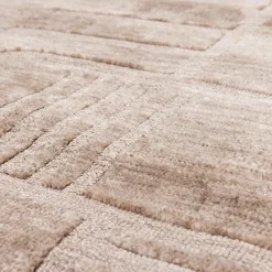 Woood Lovi vloerkleed polyester/katoen taupe 170x240cm
