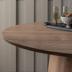 Woood Maan eettafel rond mdf walnoot ø120cm