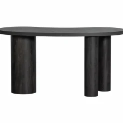 Woood MAAN organisch sidetable/bureau MDF donkerbruin