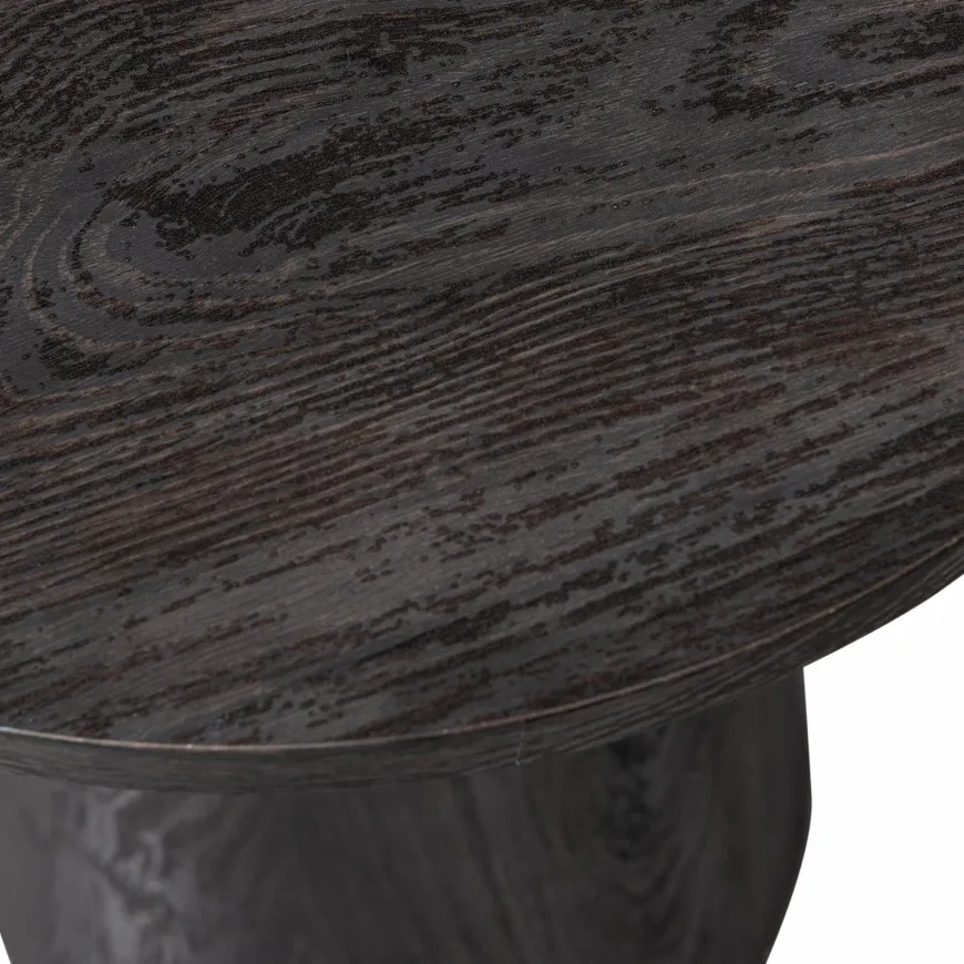 Woood Maan salontafel mdf donkerbruin 50xø40cm