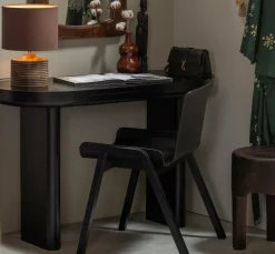 Woood Mael bureau/sidetable fineer zwart